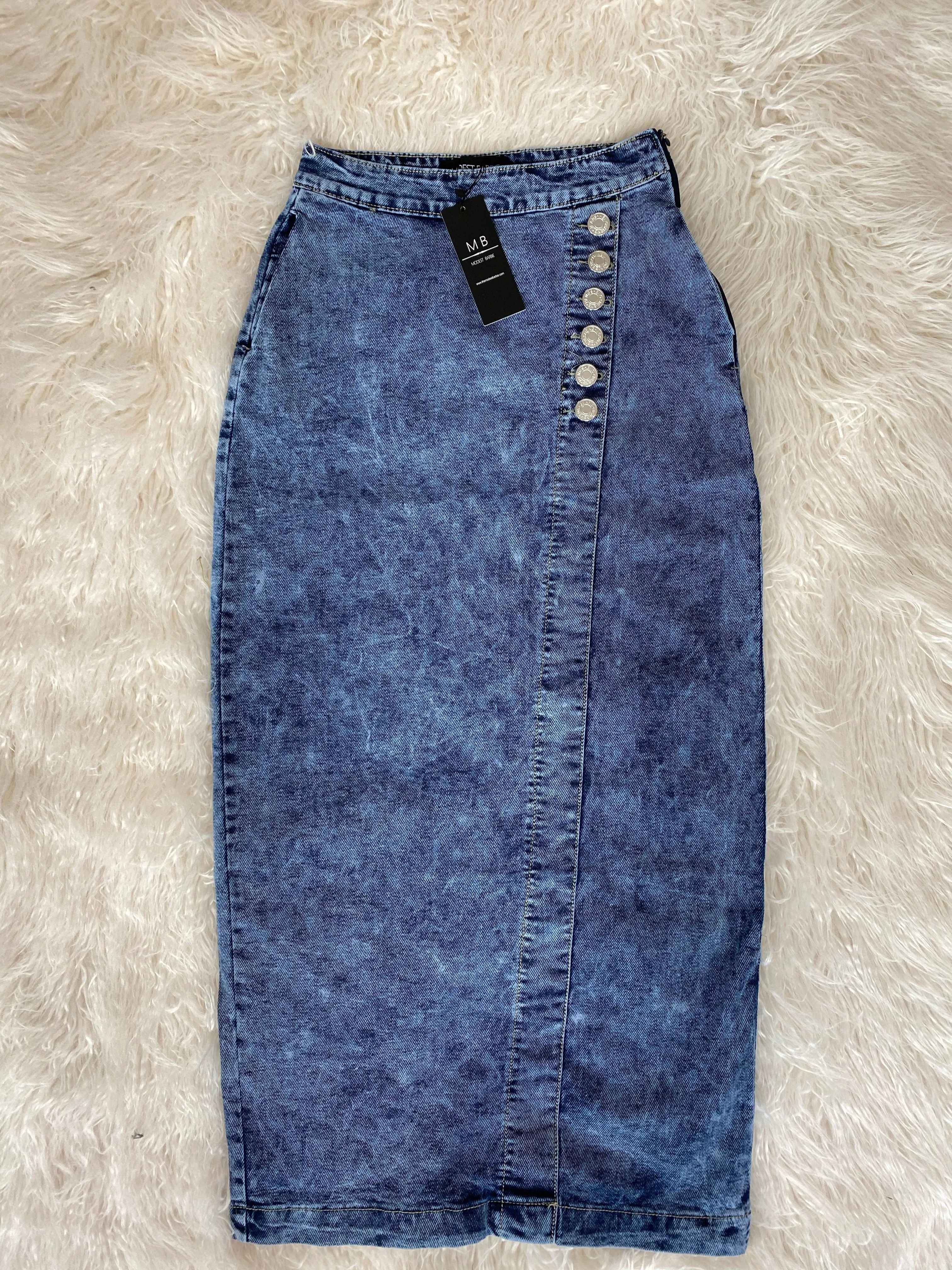 Retro Denim Maxi