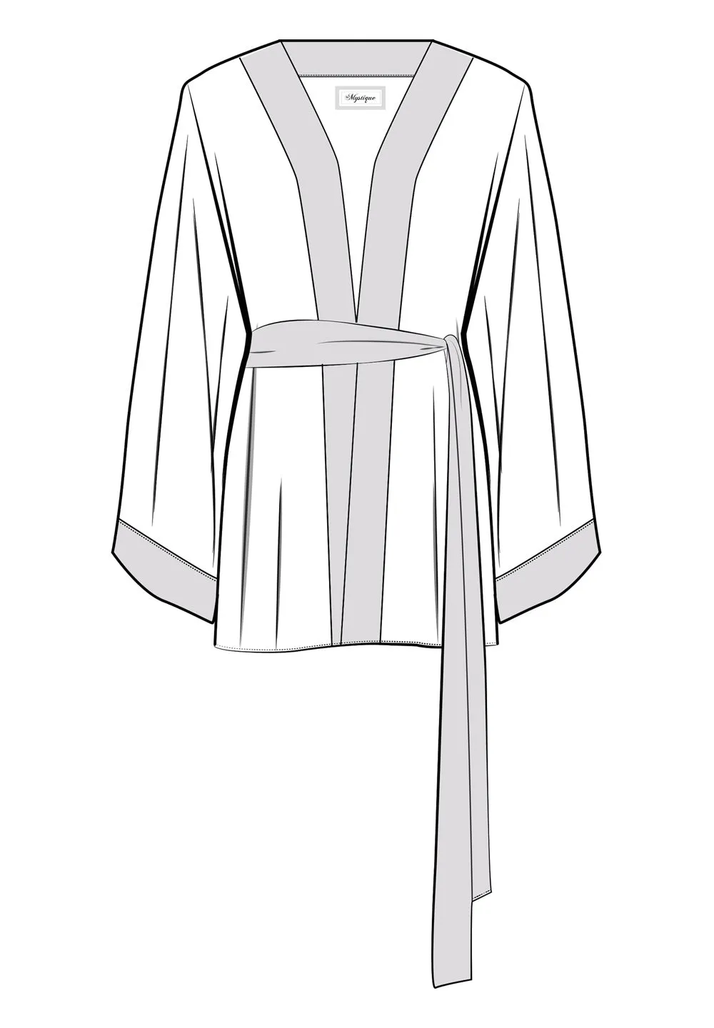 Safari - African Cat Kimono (Black)