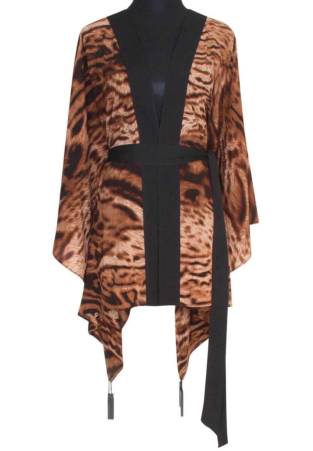 Safari - African Cat Kimono (Black)