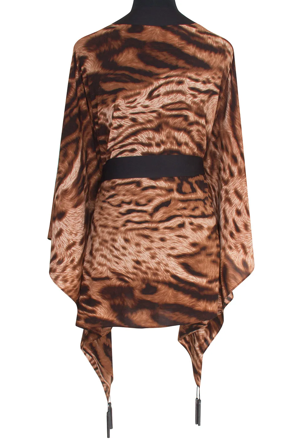 Safari - African Cat Kimono (Black)