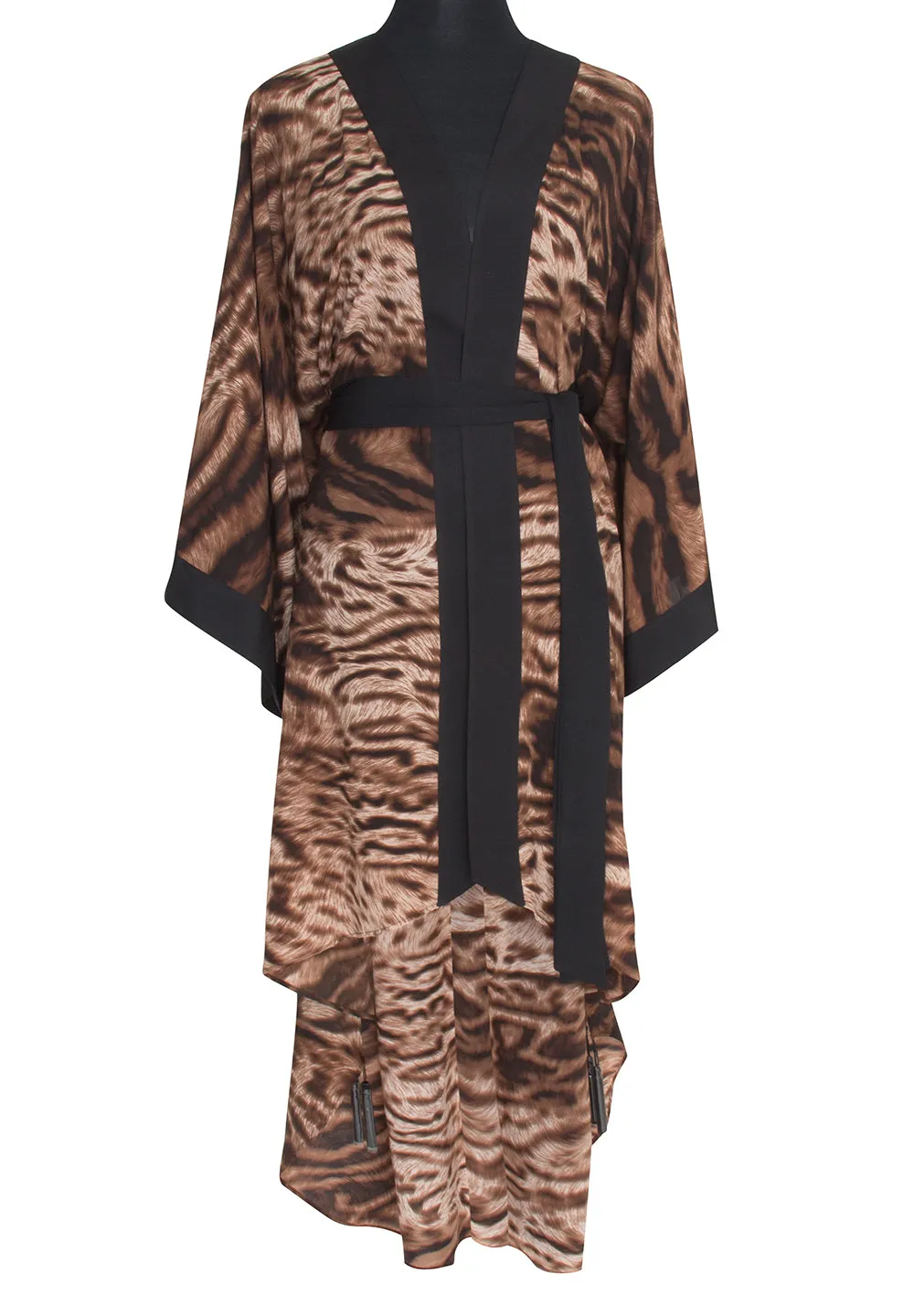 Safari - African Cat Kimono (Black)