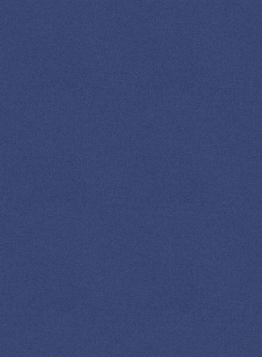 Scabal Royal Blue Cashmere Cotton Pants