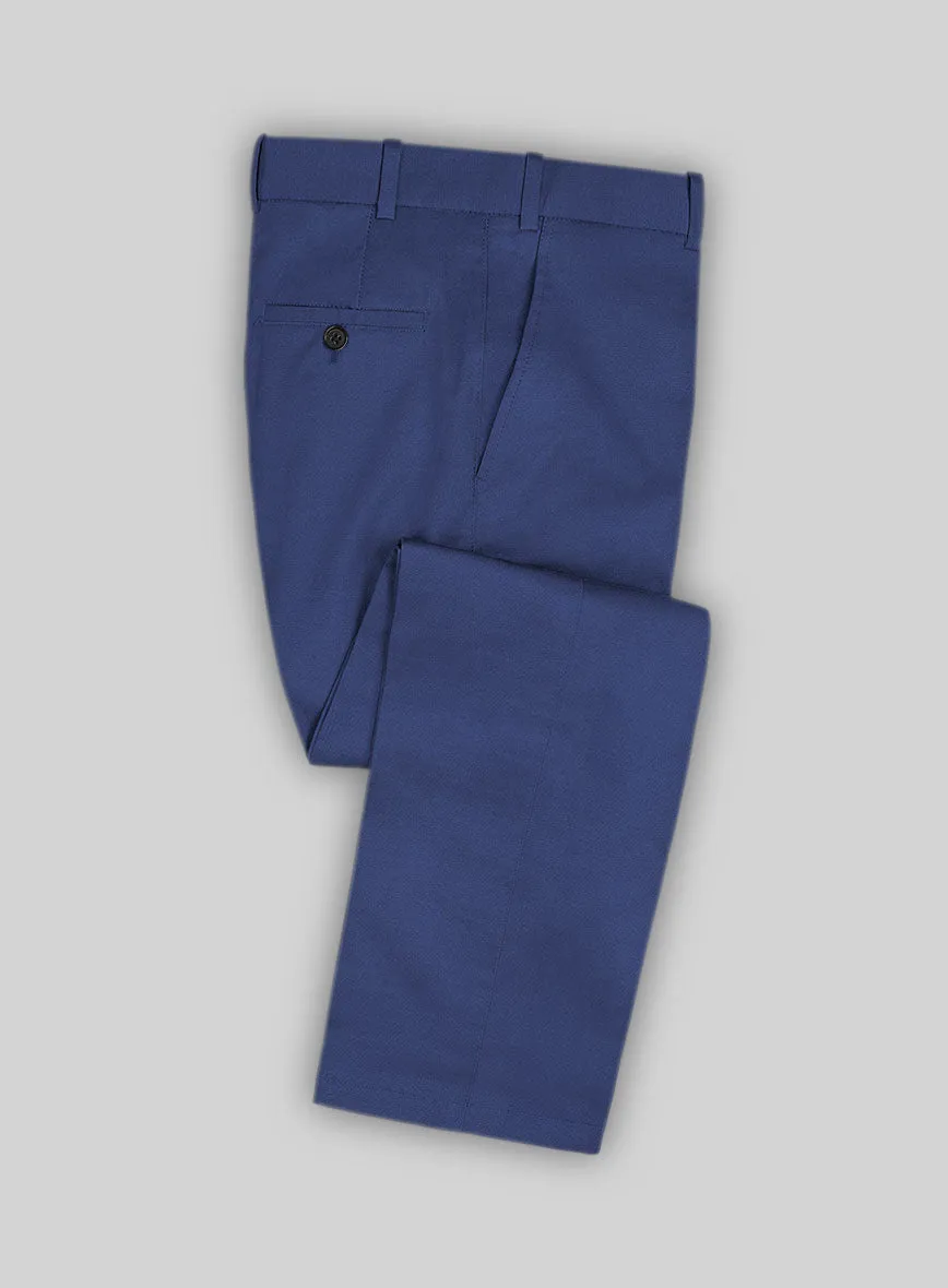 Scabal Royal Blue Cashmere Cotton Pants
