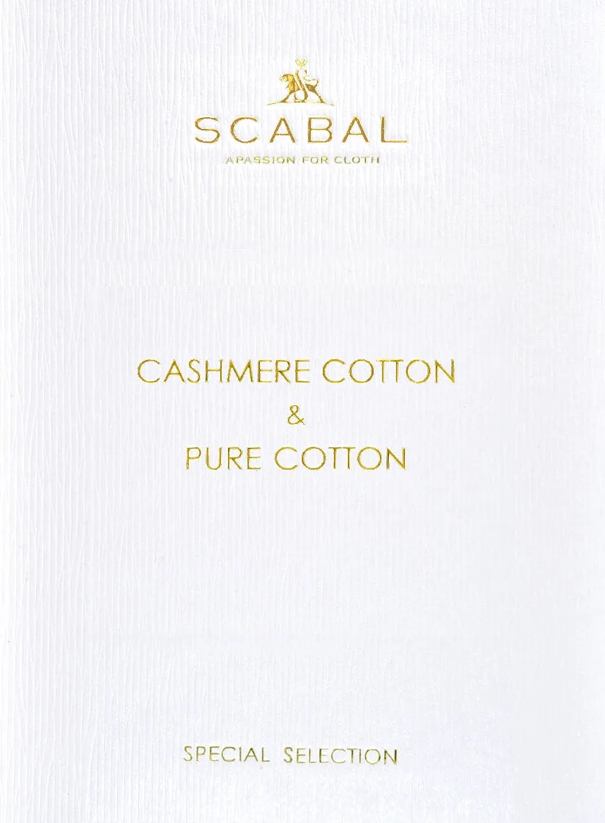 Scabal Royal Blue Cashmere Cotton Pants