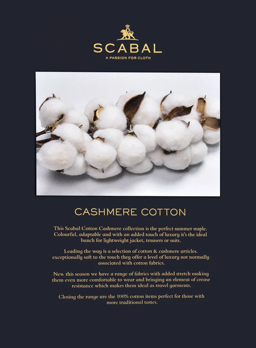 Scabal Royal Blue Cashmere Cotton Pants