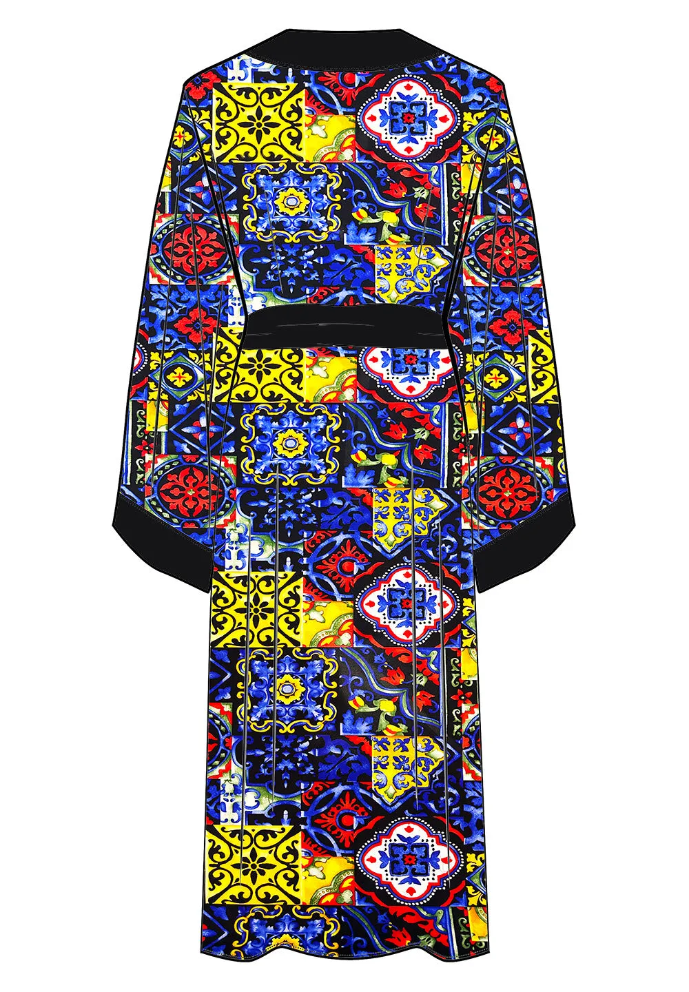 Siciliana - Valentina Kimono (Black)