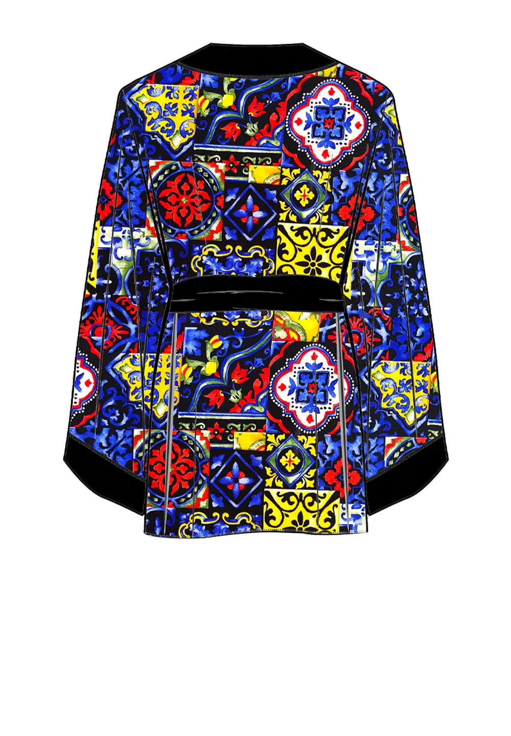 Siciliana - Valentina Kimono (Black)