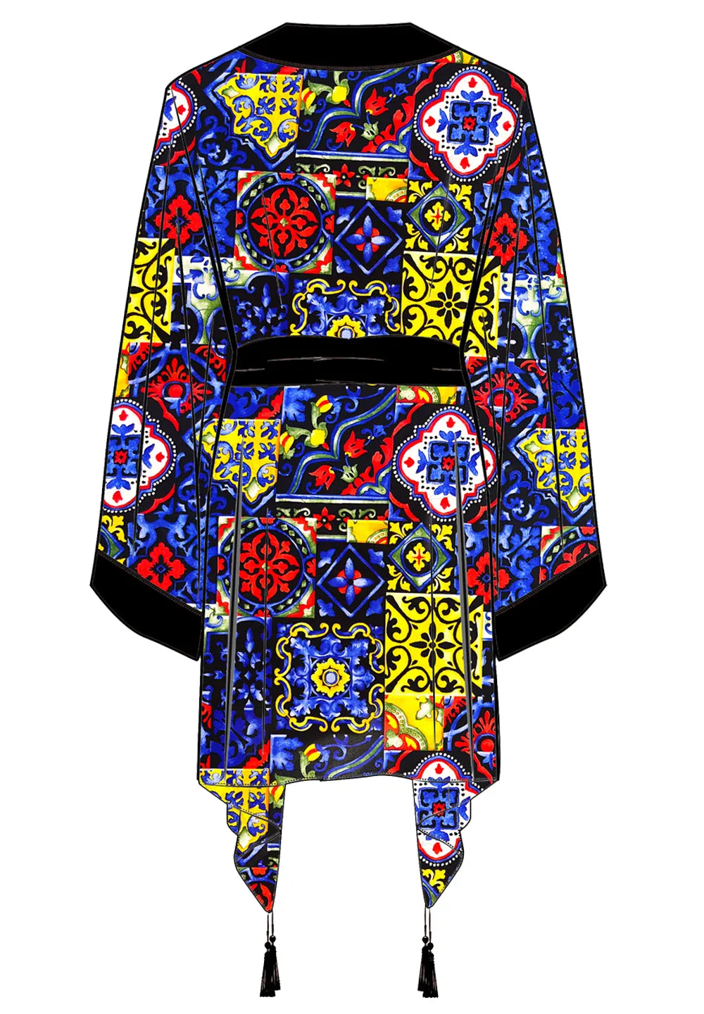 Siciliana - Valentina Kimono (Black)