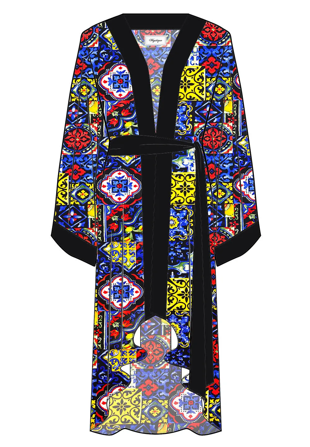 Siciliana - Valentina Kimono (Black)