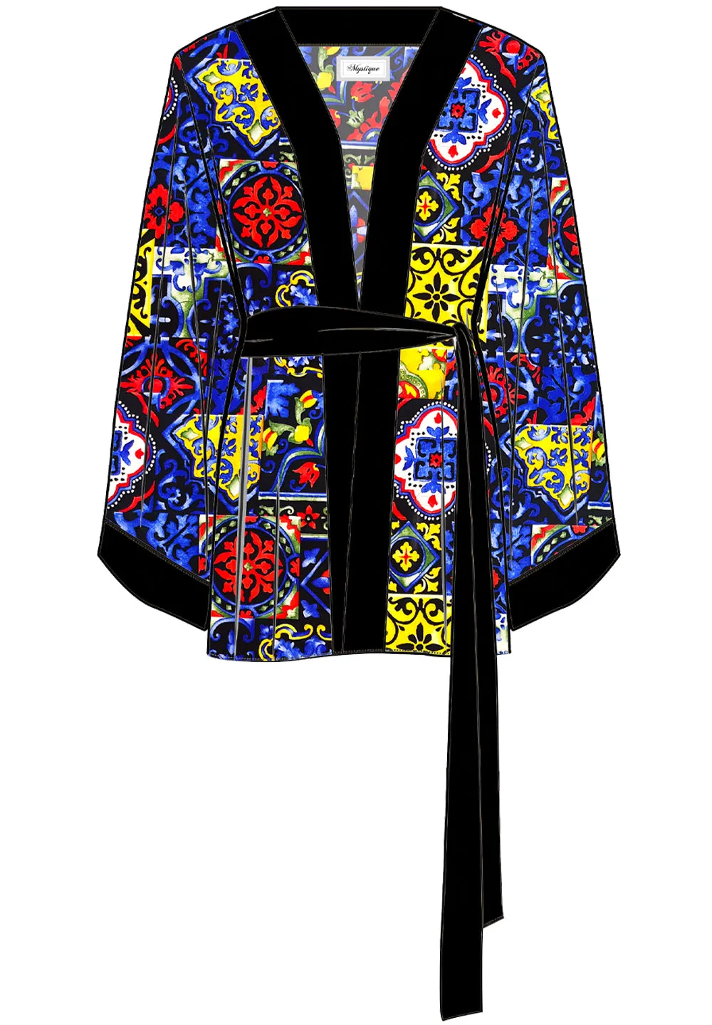 Siciliana - Valentina Kimono (Black)