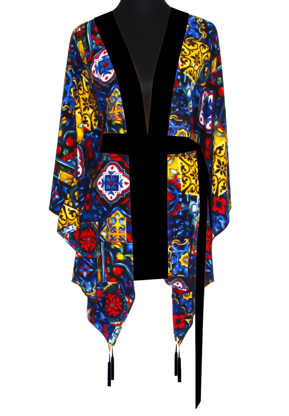 Siciliana - Valentina Kimono (Black)