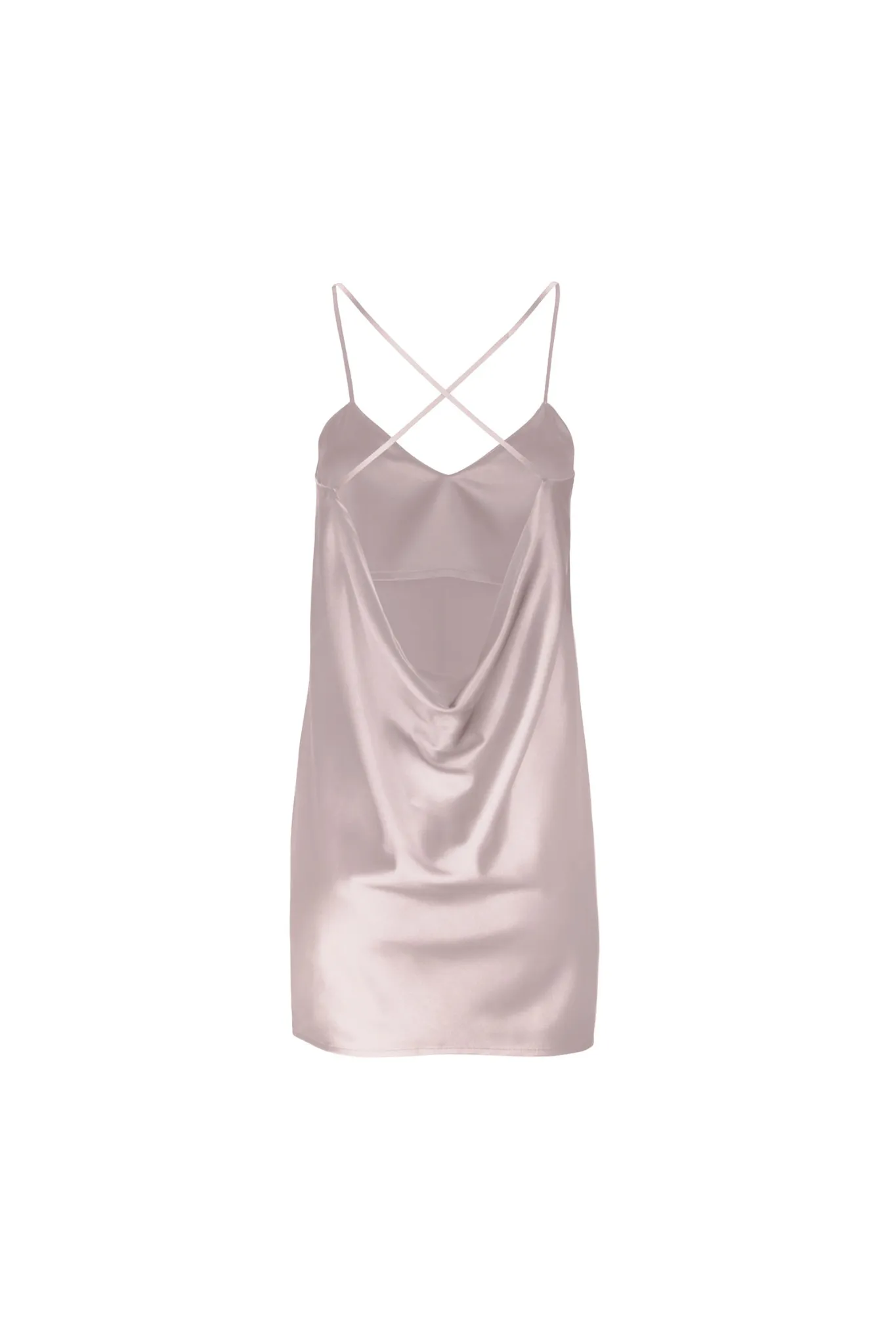 Silk Slip Dress 'Patricia' in Champagne Pink