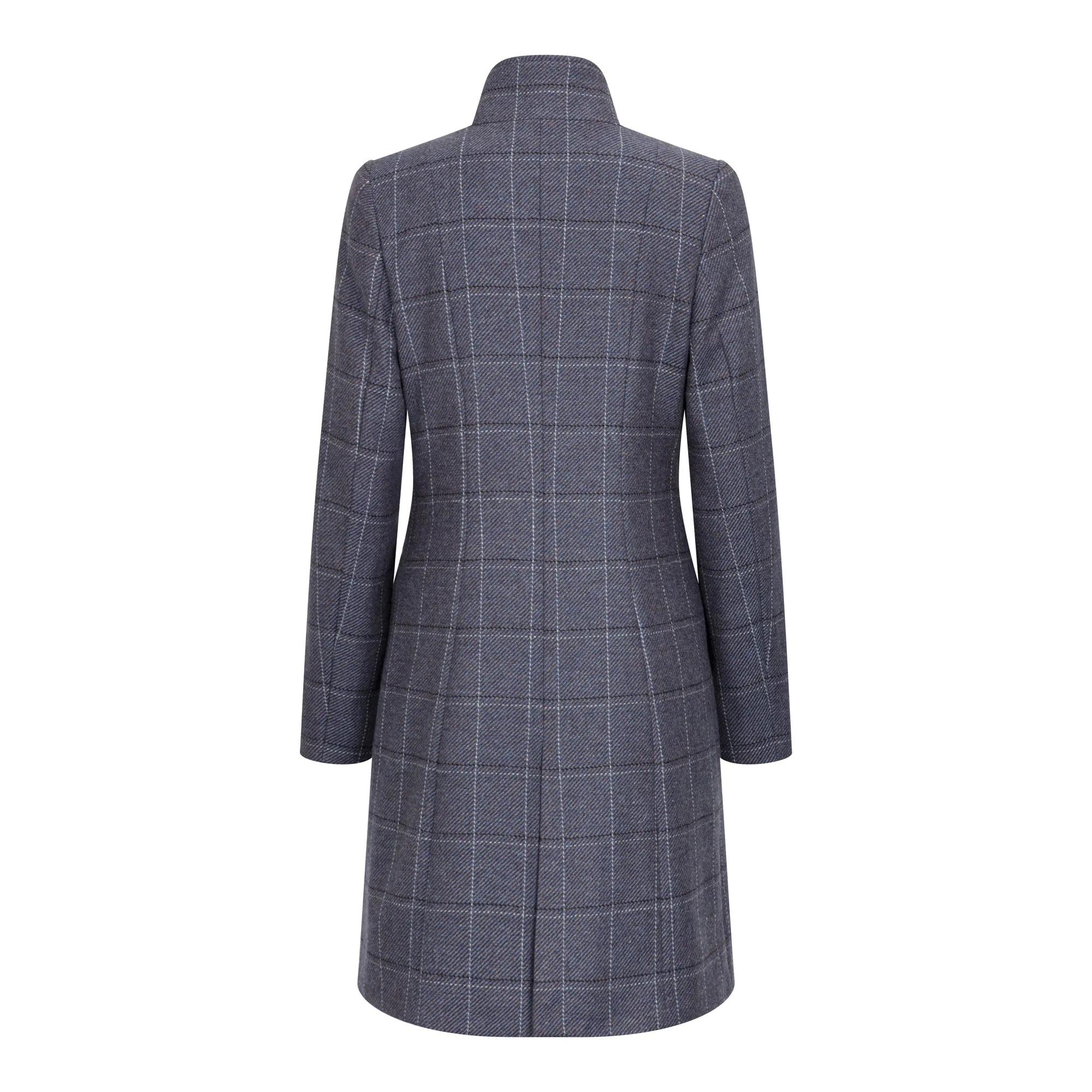 Sinead Navy Thirsk Tweed Coat