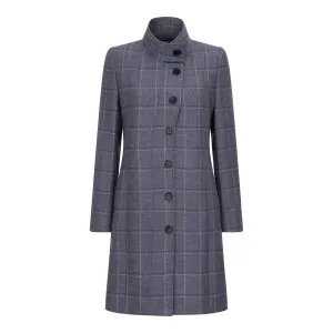 Sinead Navy Thirsk Tweed Coat