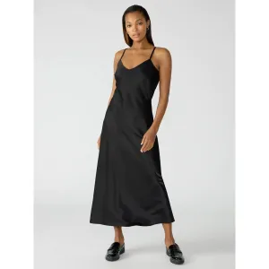 SLIP MIDI DRESS