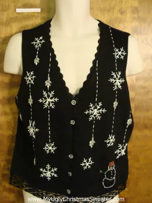 Snowflake Cute Xmas Sweater Vest
