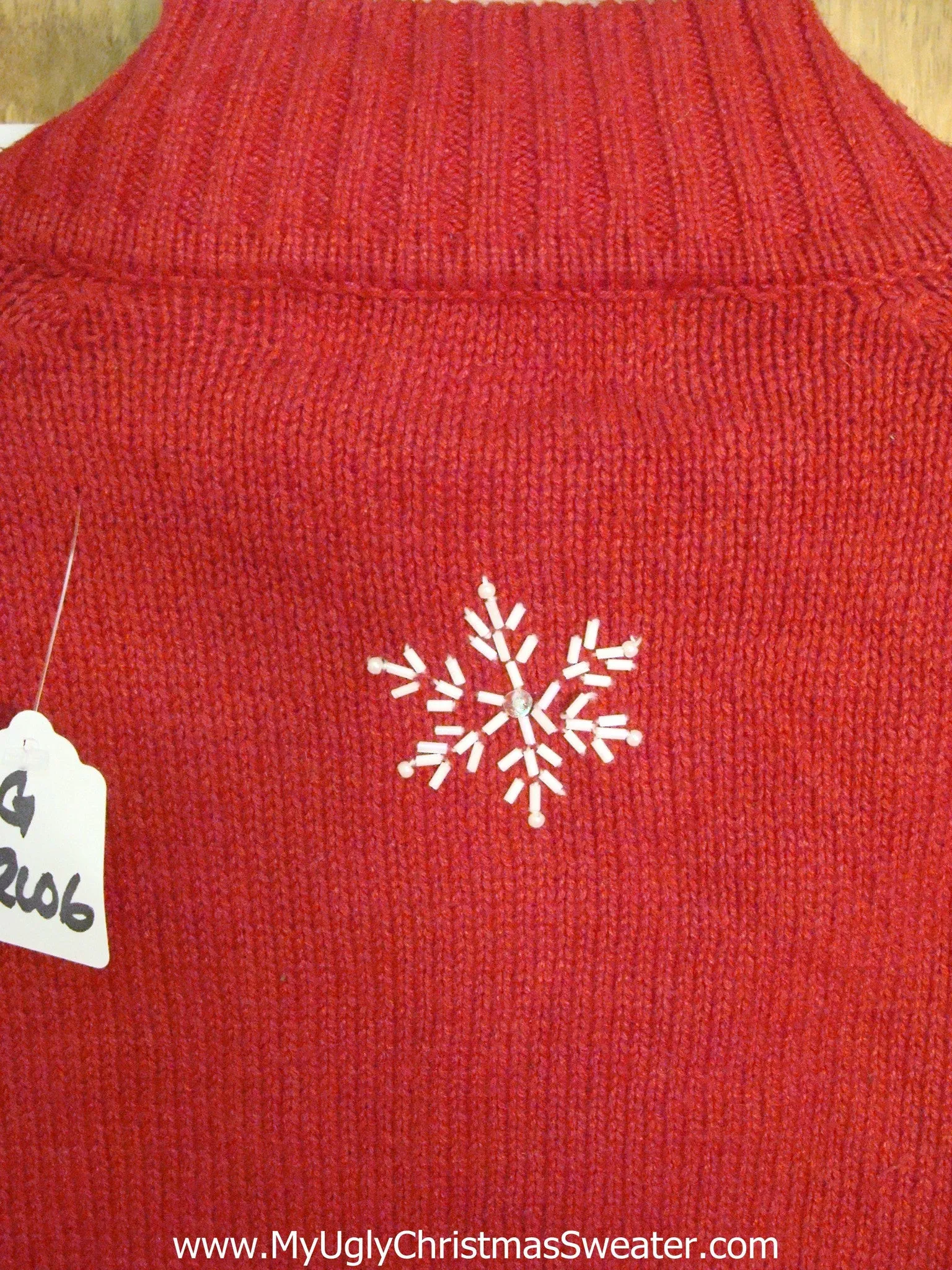 Snowman Foursome Red Light Up Ugly Xmas Sweater
