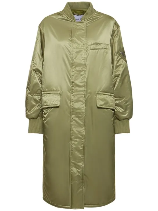 Stand Studio   Abbie nylon long coat 