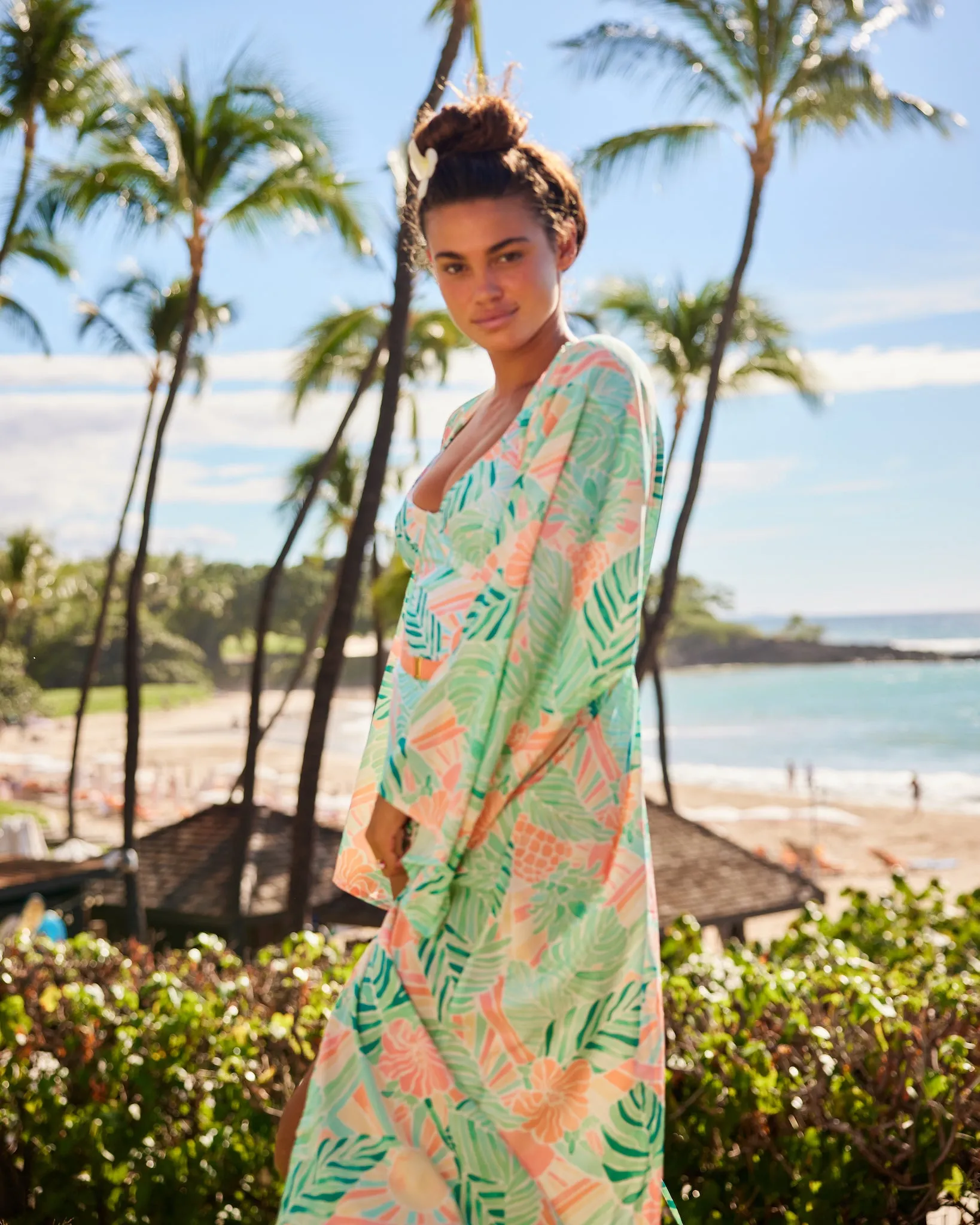 The Hawaii - Long Kimono with Long Sleeves