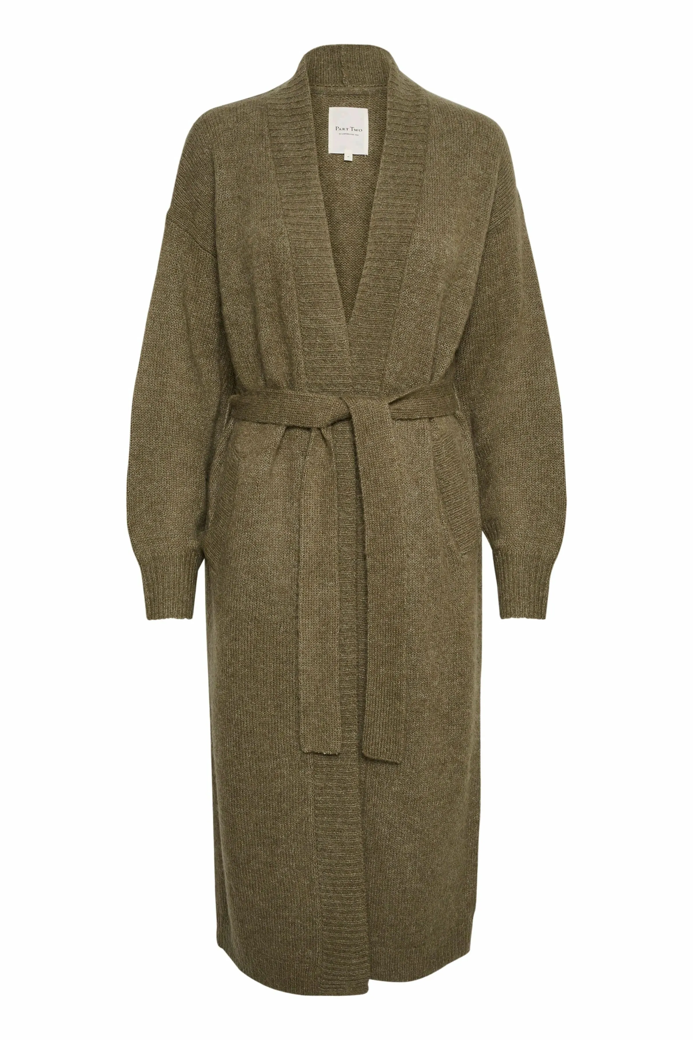 The Ralinde Long Cardigan - Capers