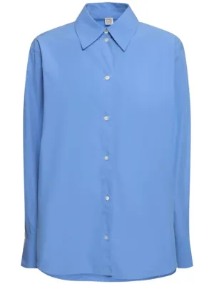 Toteme   Kimono sleeve cotton poplin shirt 