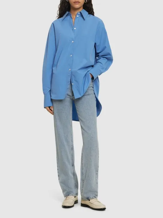 Toteme   Kimono sleeve cotton poplin shirt 