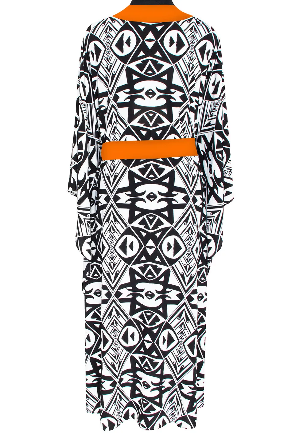 Tulum – Tribal Kimono (Neon Orange)