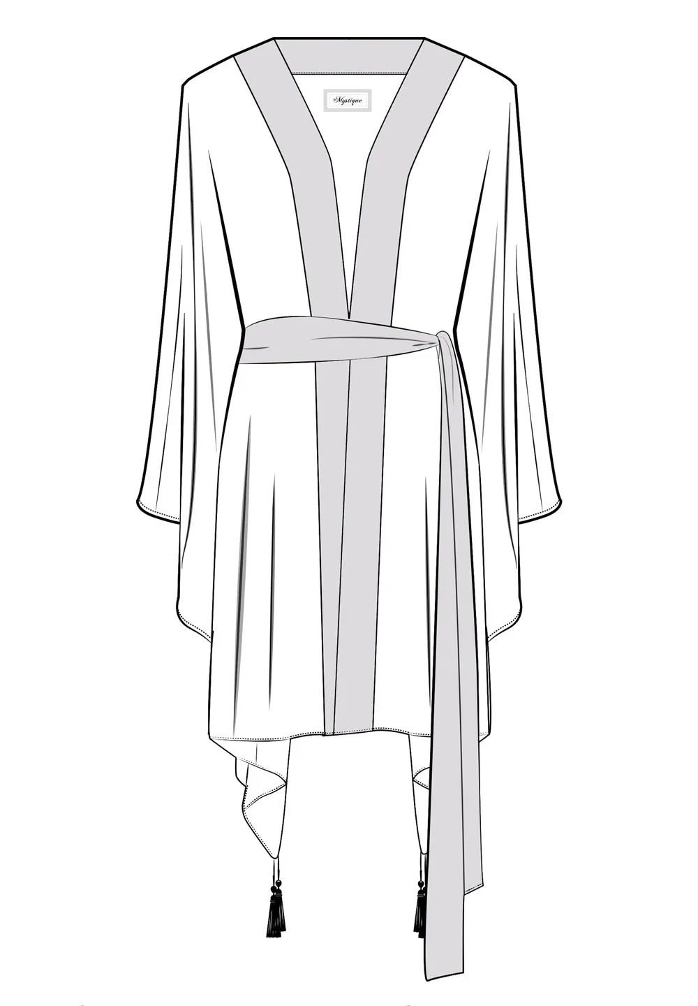 Tulum – Tribal Kimono (Neon Orange)