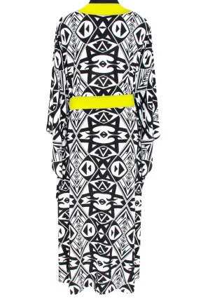 Tulum – Tribal Kimono (Neon Yellow)