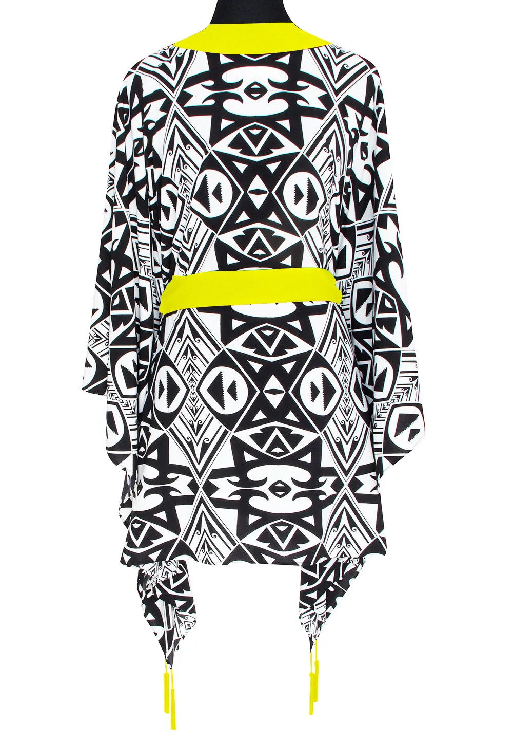 Tulum – Tribal Kimono (Neon Yellow)