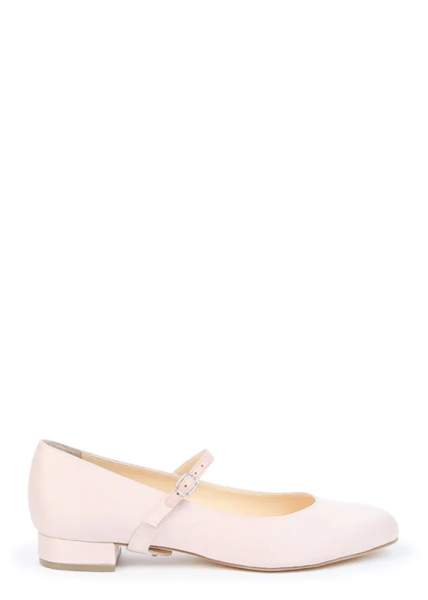 Twiggy Strap in Rose Satin