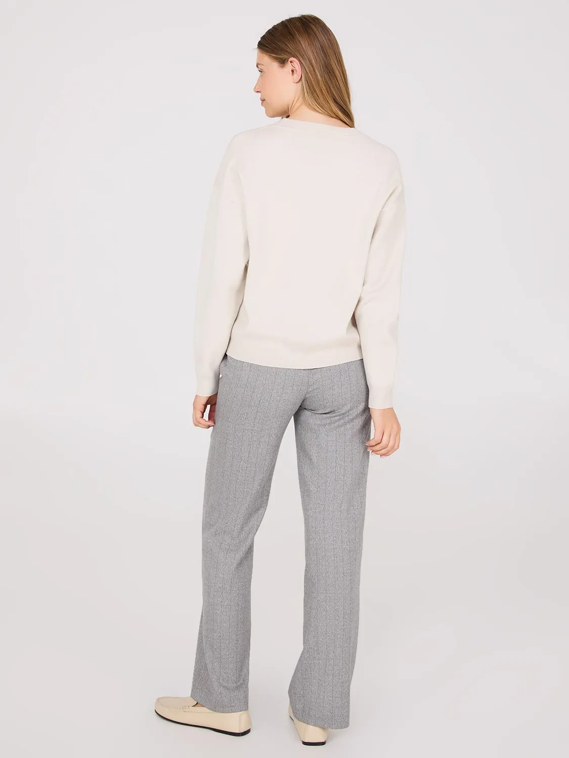 V-Neck Knit Cardigan