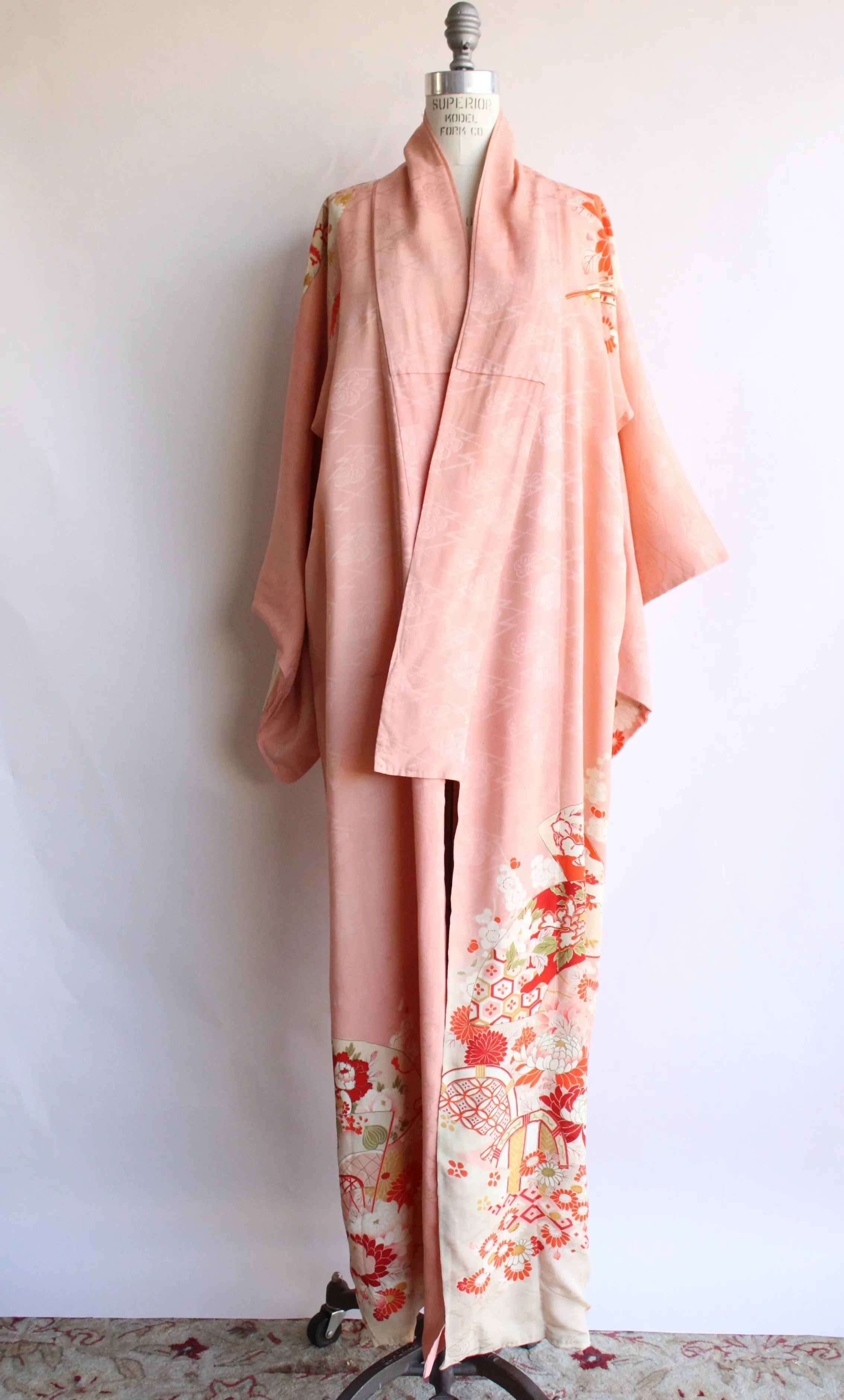 Vintage Silk Kimono with Obi